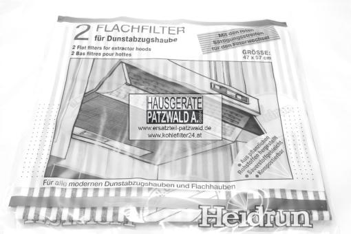 Fettfilter 47 x 57cm 2 Stück für Abzugshauben 